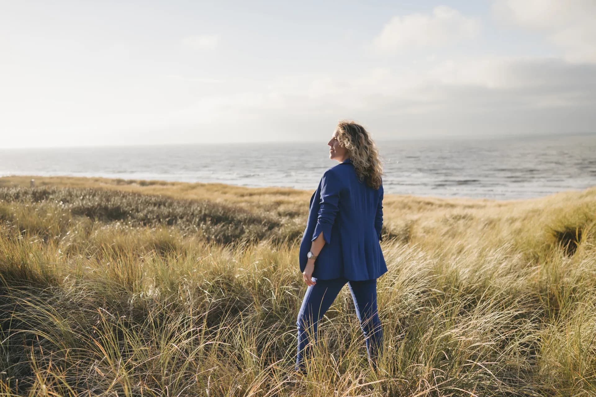 Laurine in de duinen